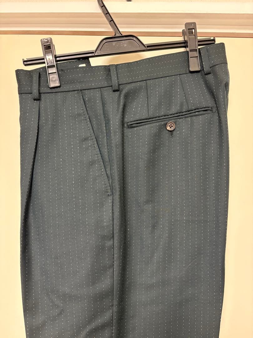 ワコマリア24SSグリーンラメスラックスTYPE-2