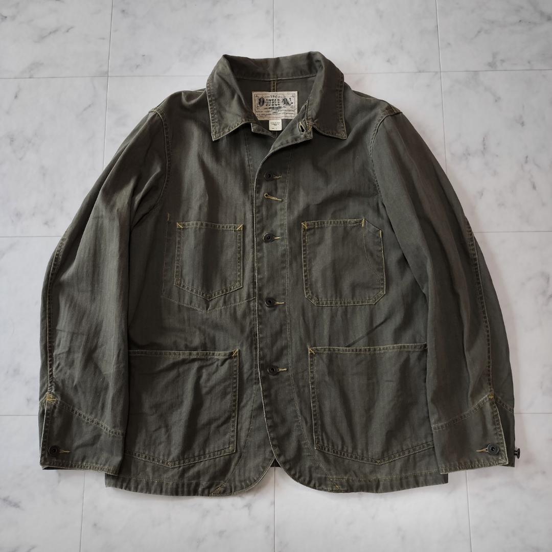 RRL 23SS ヘリンボーンツイルチョアジャケット M カバーオール リネン