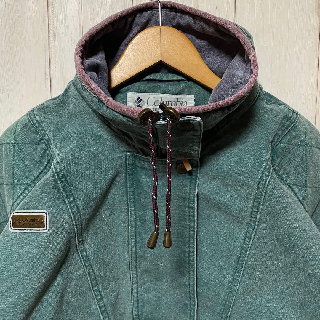 90s Columbia コロンビア 胸 ロゴ アウトドア ダック ジャケット