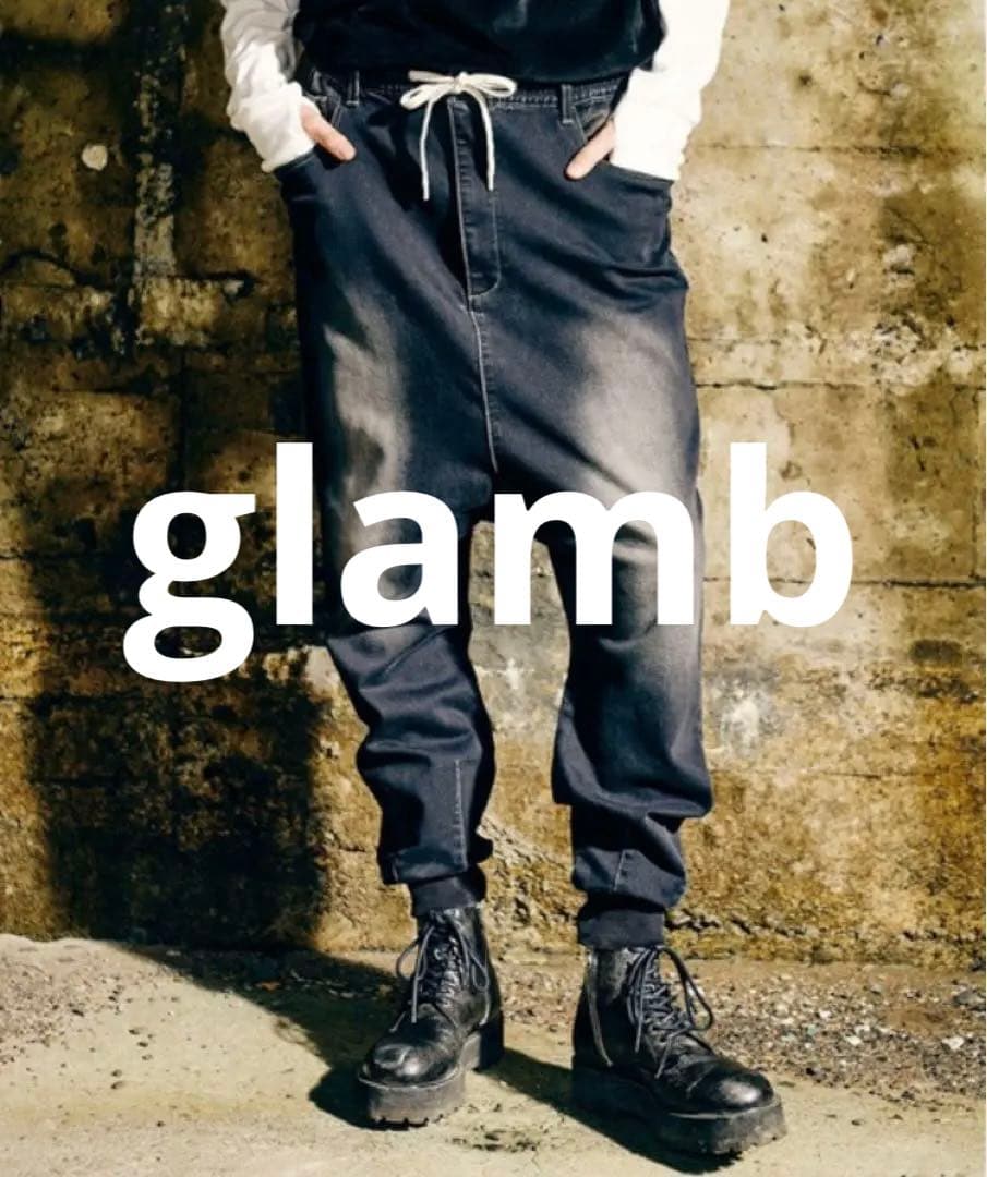 新品未使用！glamb グラム　サルエルジョガーパンツ　デニム