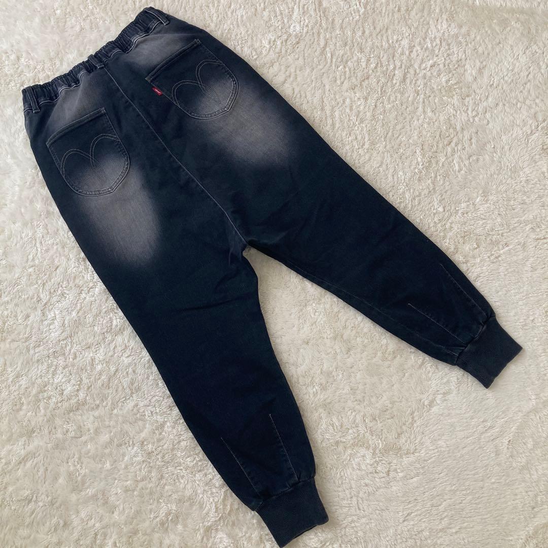 新品未使用！glamb グラム　サルエルジョガーパンツ　デニム