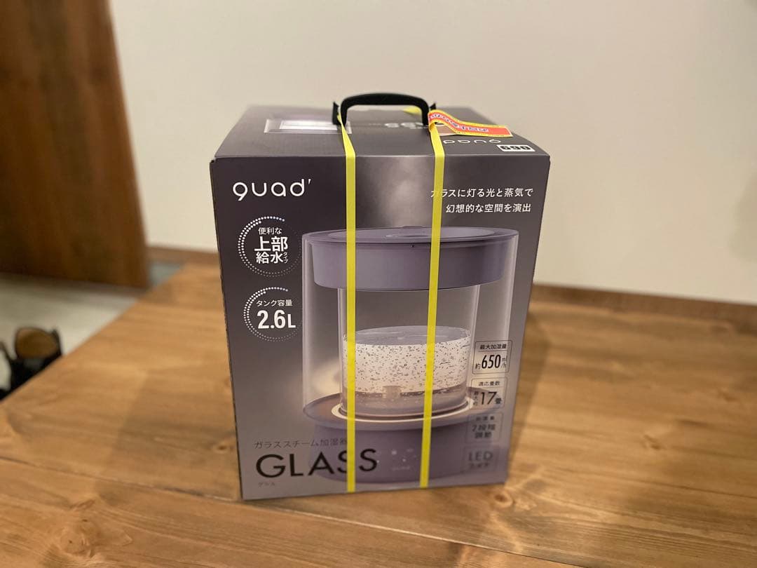 「新品未開封」QUADS GLASS クワッズ ガラス 加湿器 本田翼