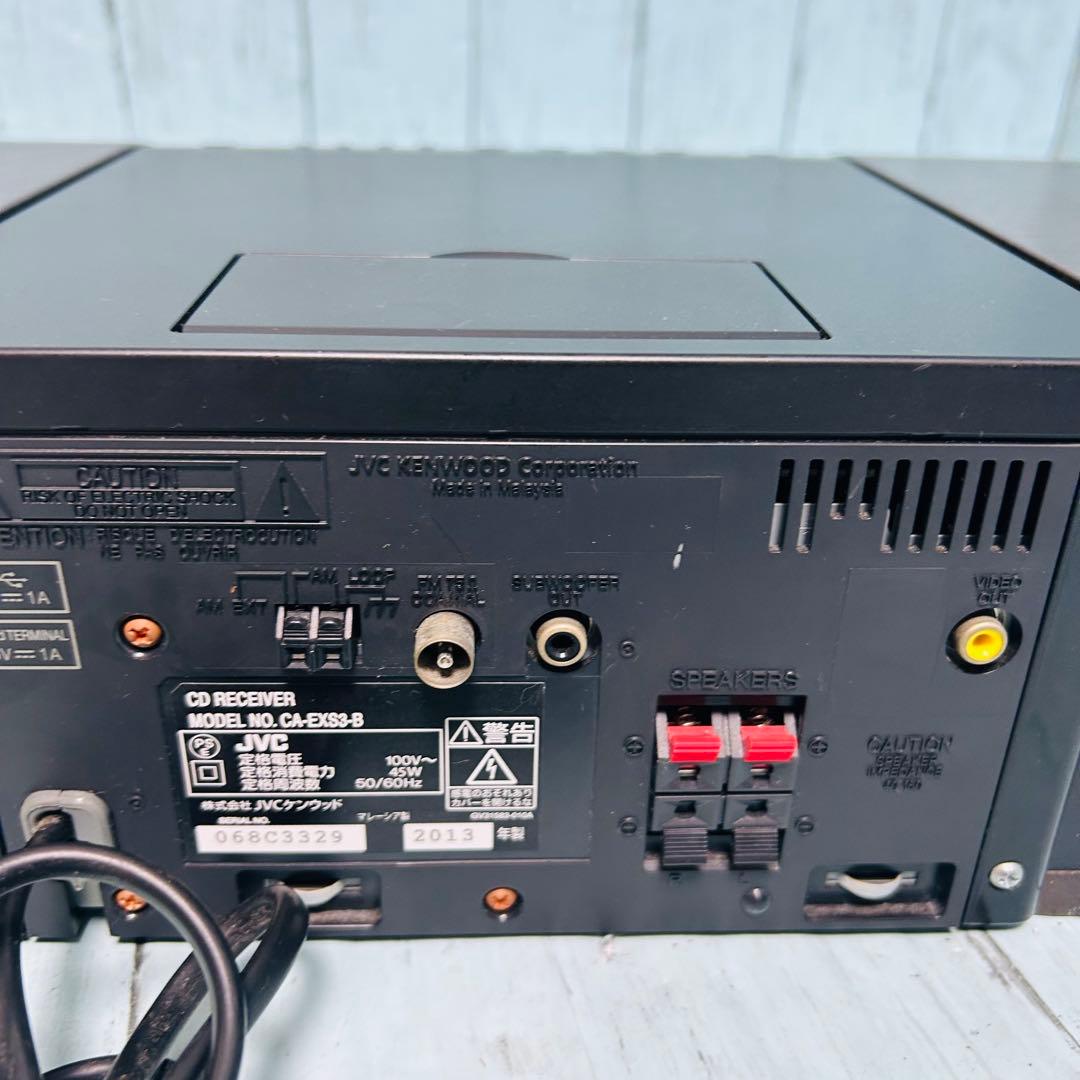 JVCケンウッド　EX-S3-B コンパクトコンポ　CD IPHONE ドック