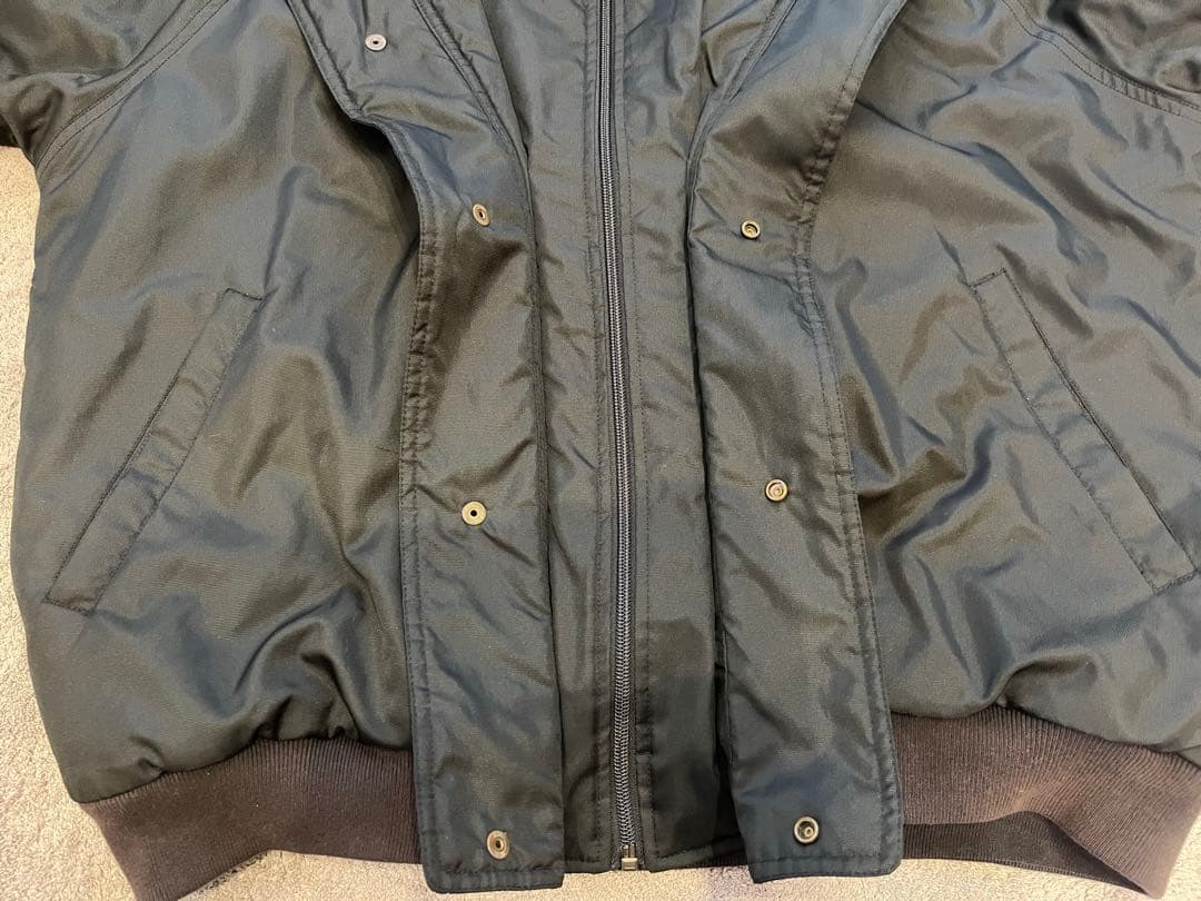 90s Nike 銀タグ フード付きナイロンジャケット XL ブラック