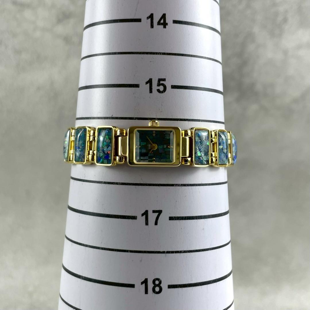 美品 超希少時計 VEXCEL ヴェクセル モザイクオパール 0Y003クォーツ