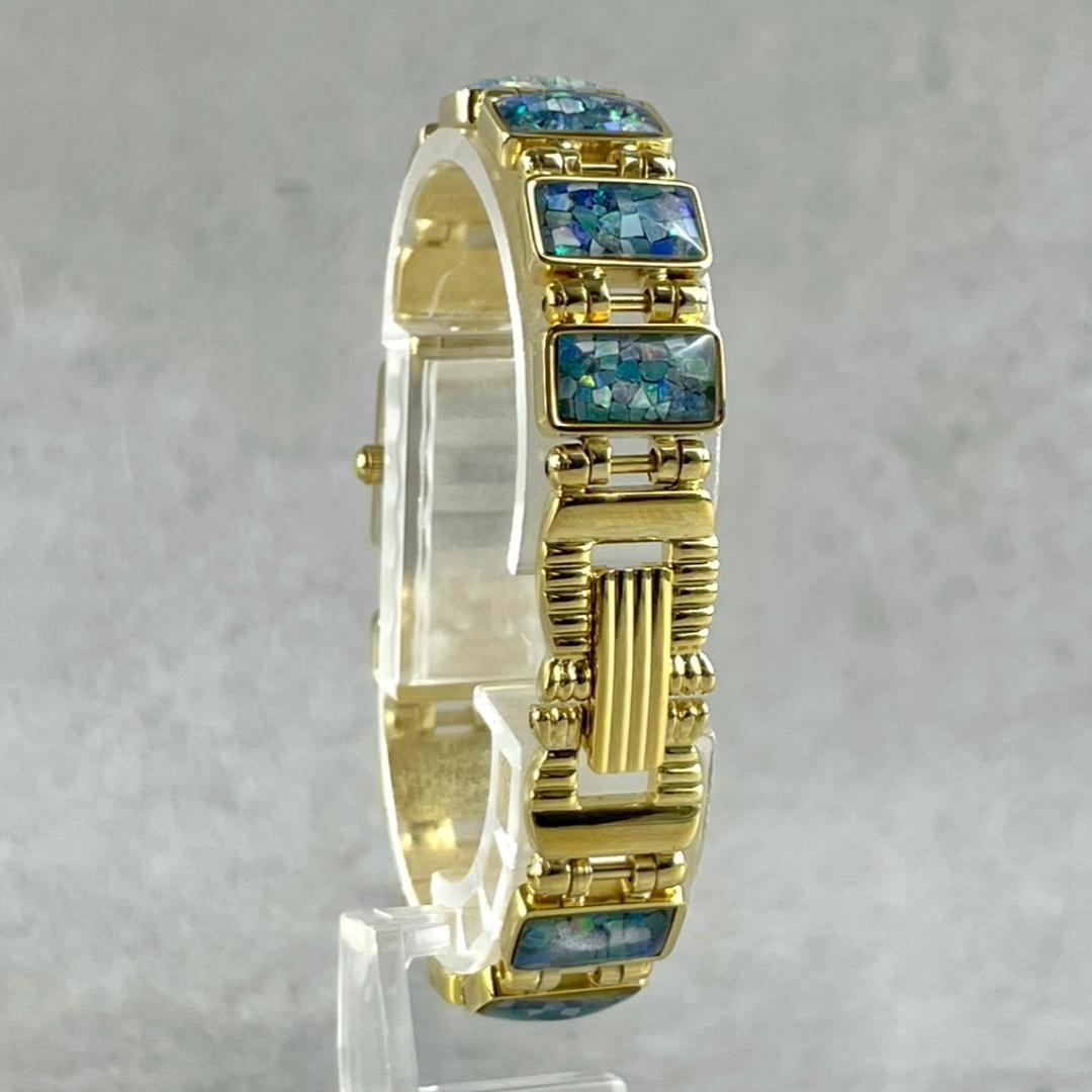 美品 超希少時計 VEXCEL ヴェクセル モザイクオパール 0Y003クォーツ