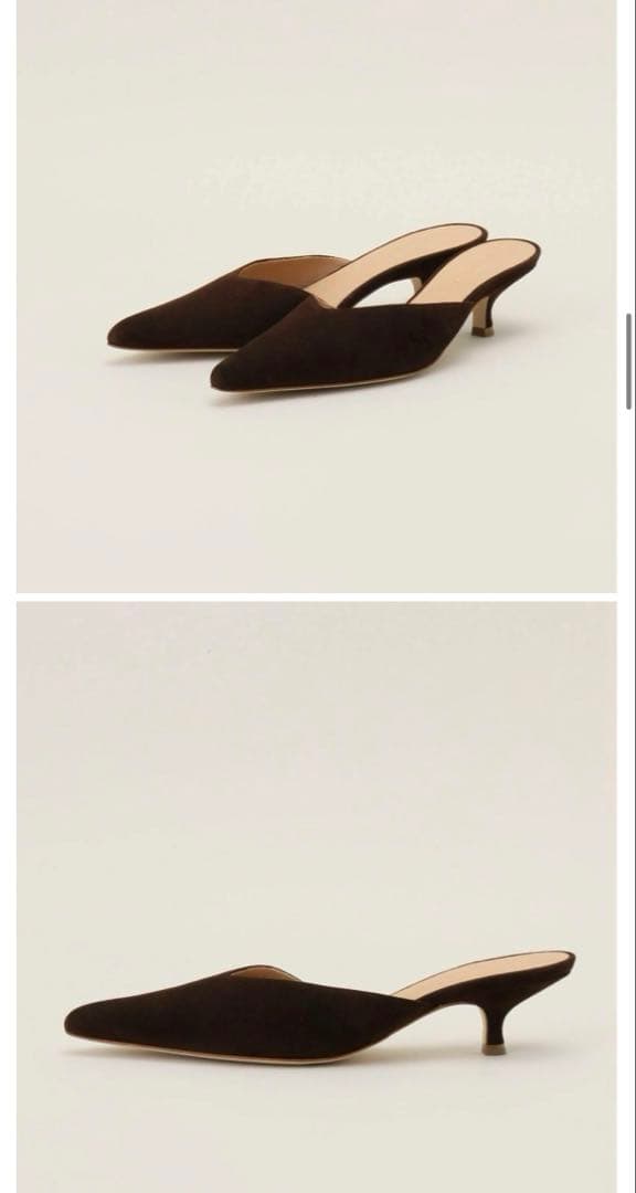 BRIENTELLA ダークブラウン ミュール