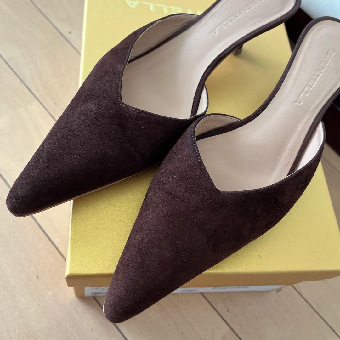 BRIENTELLA ダークブラウン ミュール