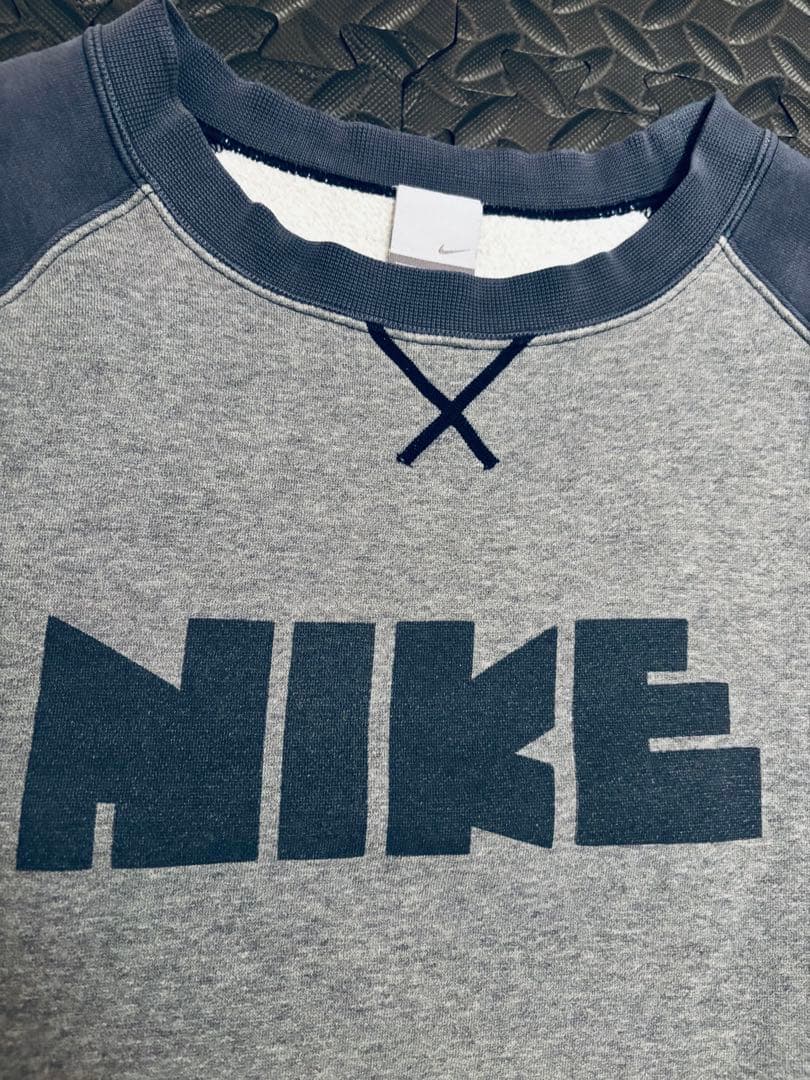 希少Ｌ90~00s NIKE ラグランスウェット ゴツナイキ