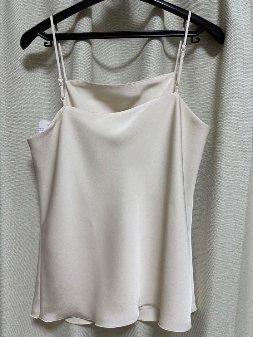 plage dull satin キャミソール　ナチュラル