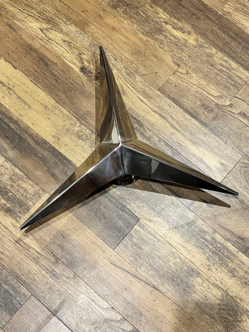 鏡面ステンレス ベンツ型 22.5インチ ホイールスピンナー 4穴 4個セット