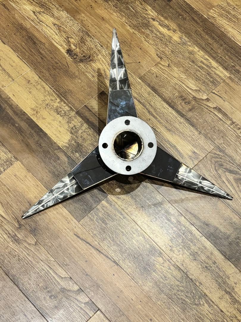 鏡面ステンレス ベンツ型 22.5インチ ホイールスピンナー 4穴 4個セット