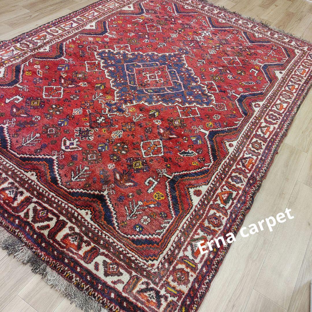 ペルシャ絨毯　シ－ラーズ産 245x170 クリーニング済 shiraz