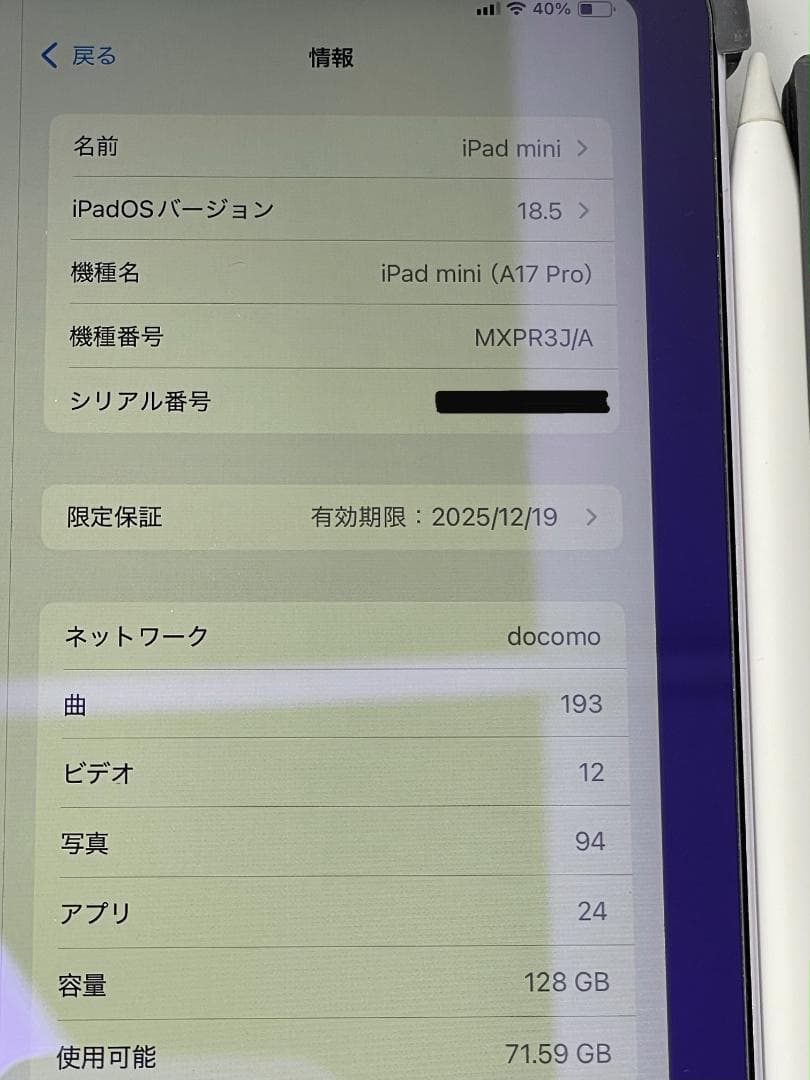 いるか iPad mini 第7 128G