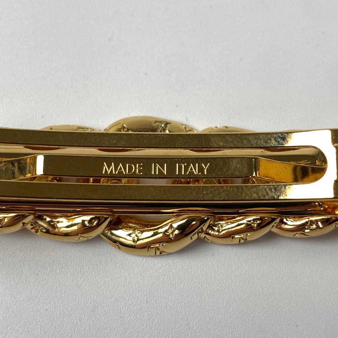 美品 ルイ ヴィトン アクセソワール シュブ 2D バレッタ ゴールド