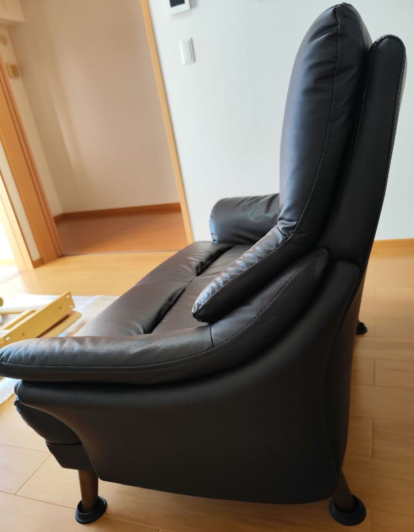 ★専用★ ニトリ 二人掛けソファ コウテイ 合成皮革 ダークブラウン Nシールド