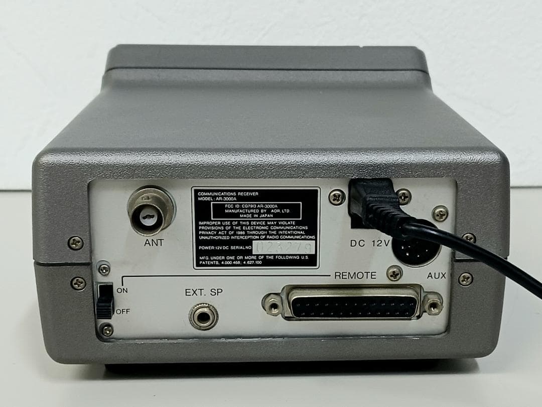 p*5様 銘機！AOR「AR-3000A」広帯域受信機 レシーバー 日本製 入手