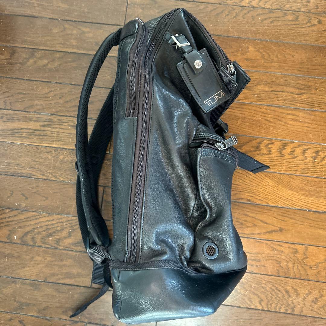 TUMI トゥミ ロールトップ レザー リュック ビジネスリュック 送料込