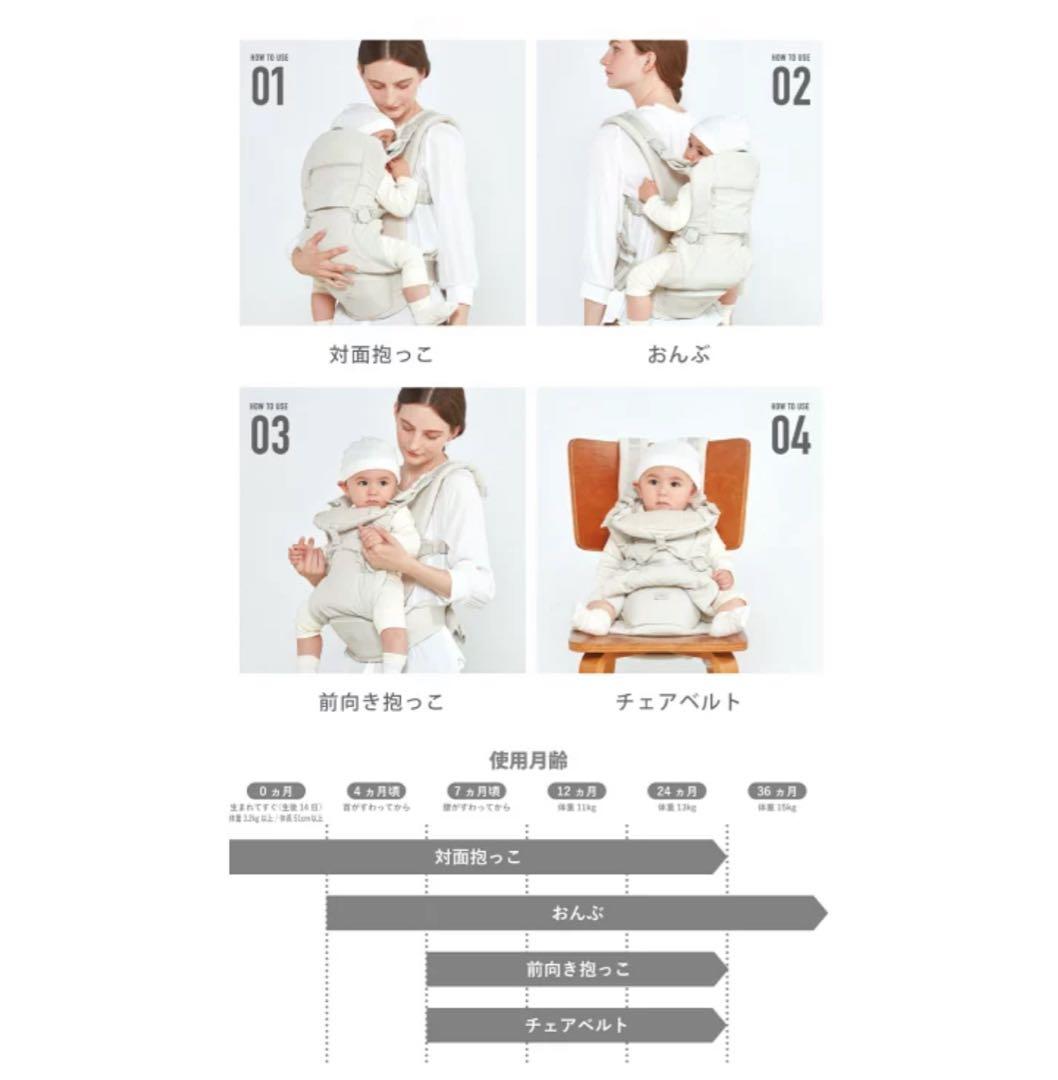 Pittoresk 抱っこ紐・おんぶ紐 収納袋付き