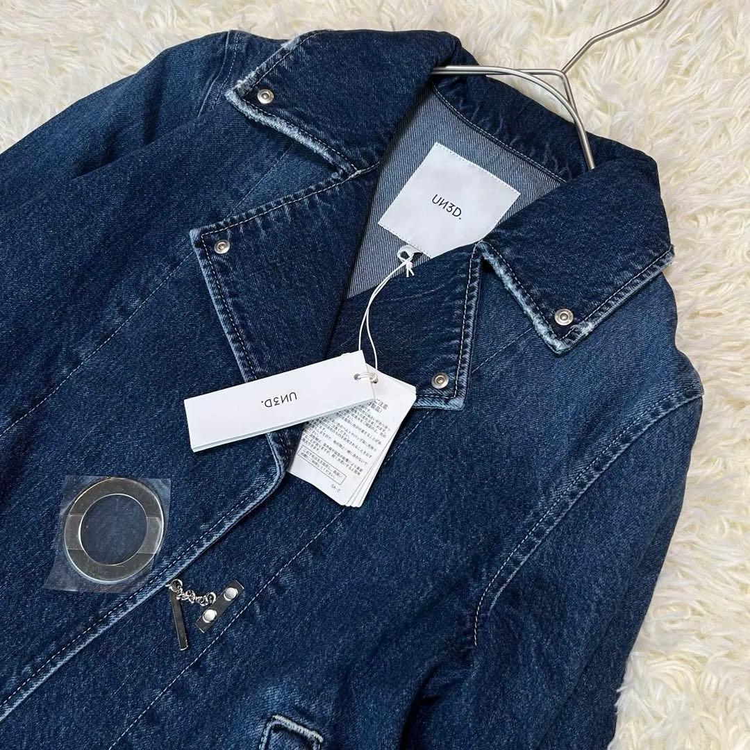 【新品タグ付】UN3D. アシンメトリーデニムジャケット 石原さとみ着用