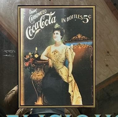 大型　希少 コカ・コーラ 　ヴィンテージ　 パブミラー Coca Cola