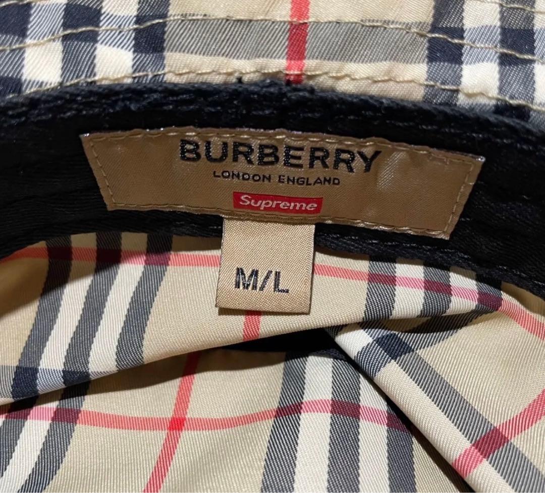 BURBERRY×Supreme バケットハット ベージュ チェック柄