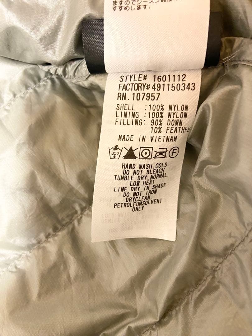 美品 【モンベル×ビームス】スペリオダウンラウンドネックジャケット 800FP