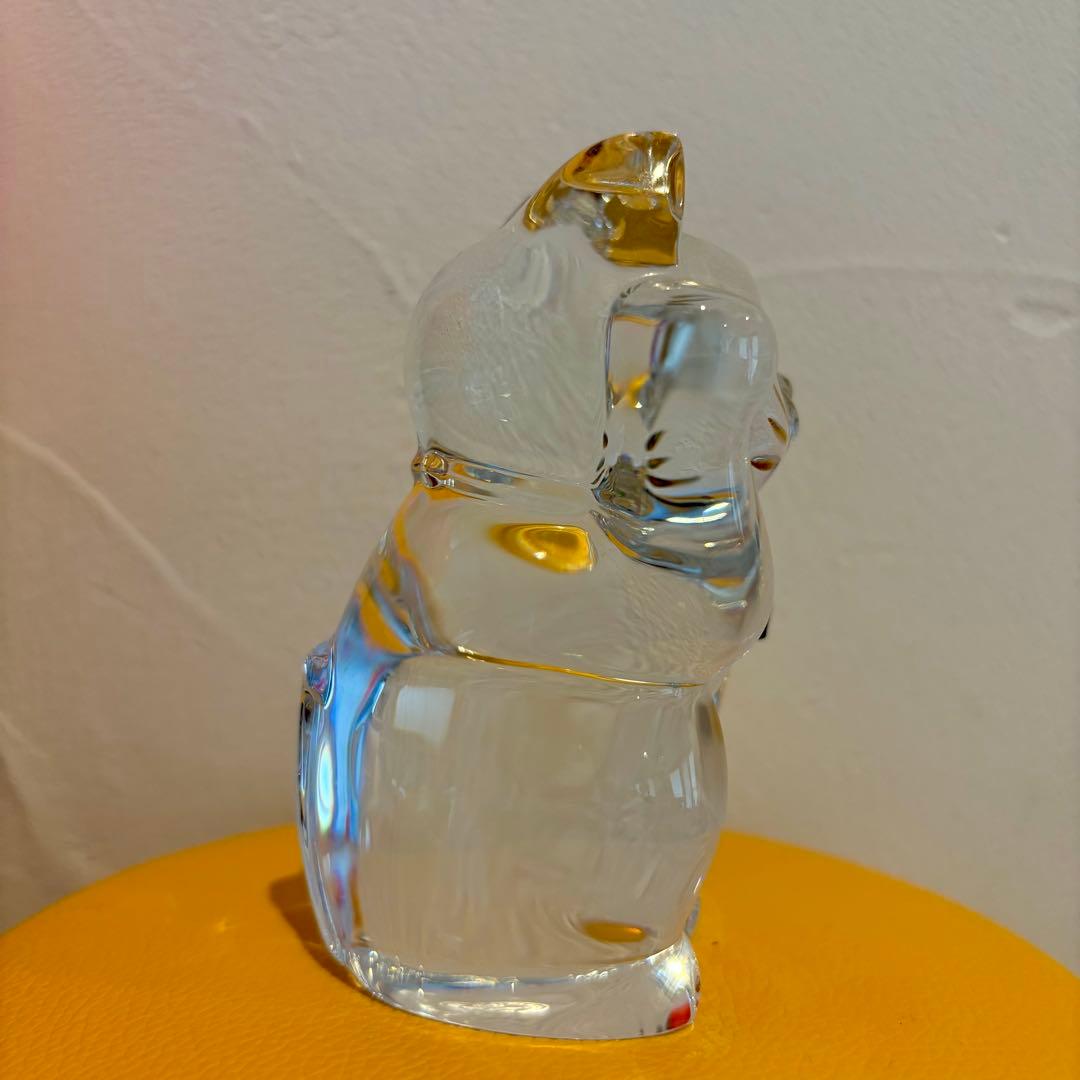 ☆セール☆ バカラ　クリスタルガラス 招き猫