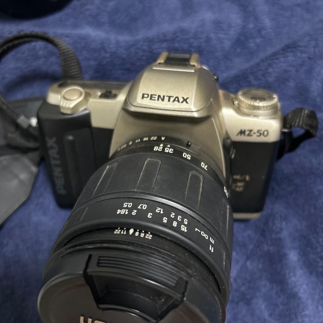 TAMRON カメラバッグ 黒/茶とPENTAX フィルムカメラ