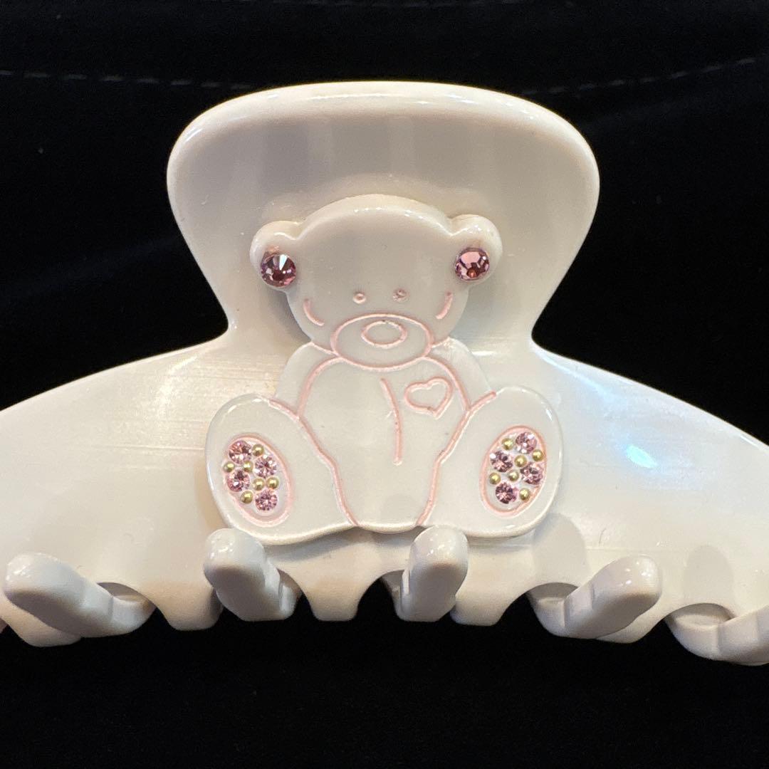 美品　巾着付き　アレクサンドルドゥパリ　Mサイズヘアクリップ アイボリー