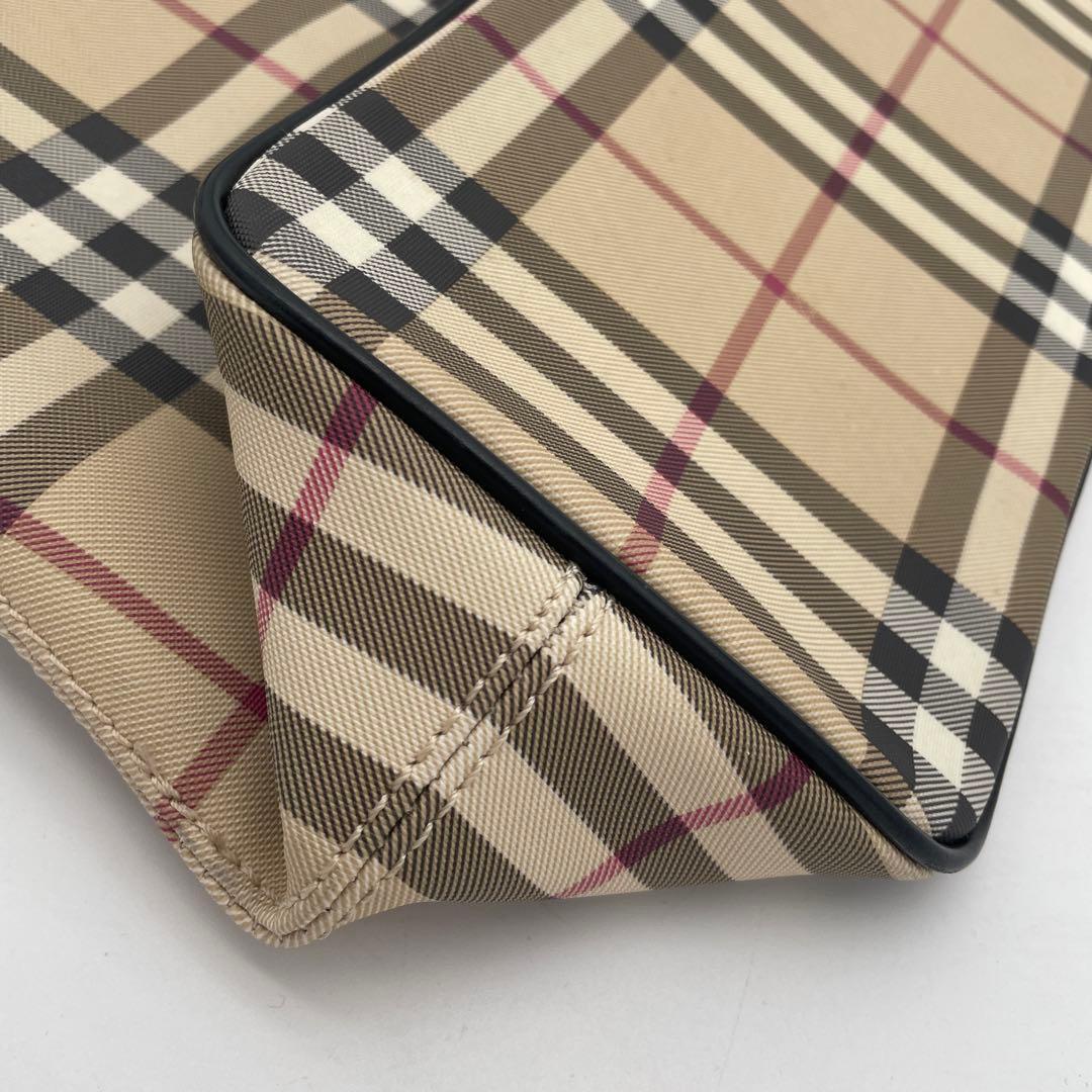 【akp様】Burberry バーバリーロンドンノバチェックPVCトートバック②