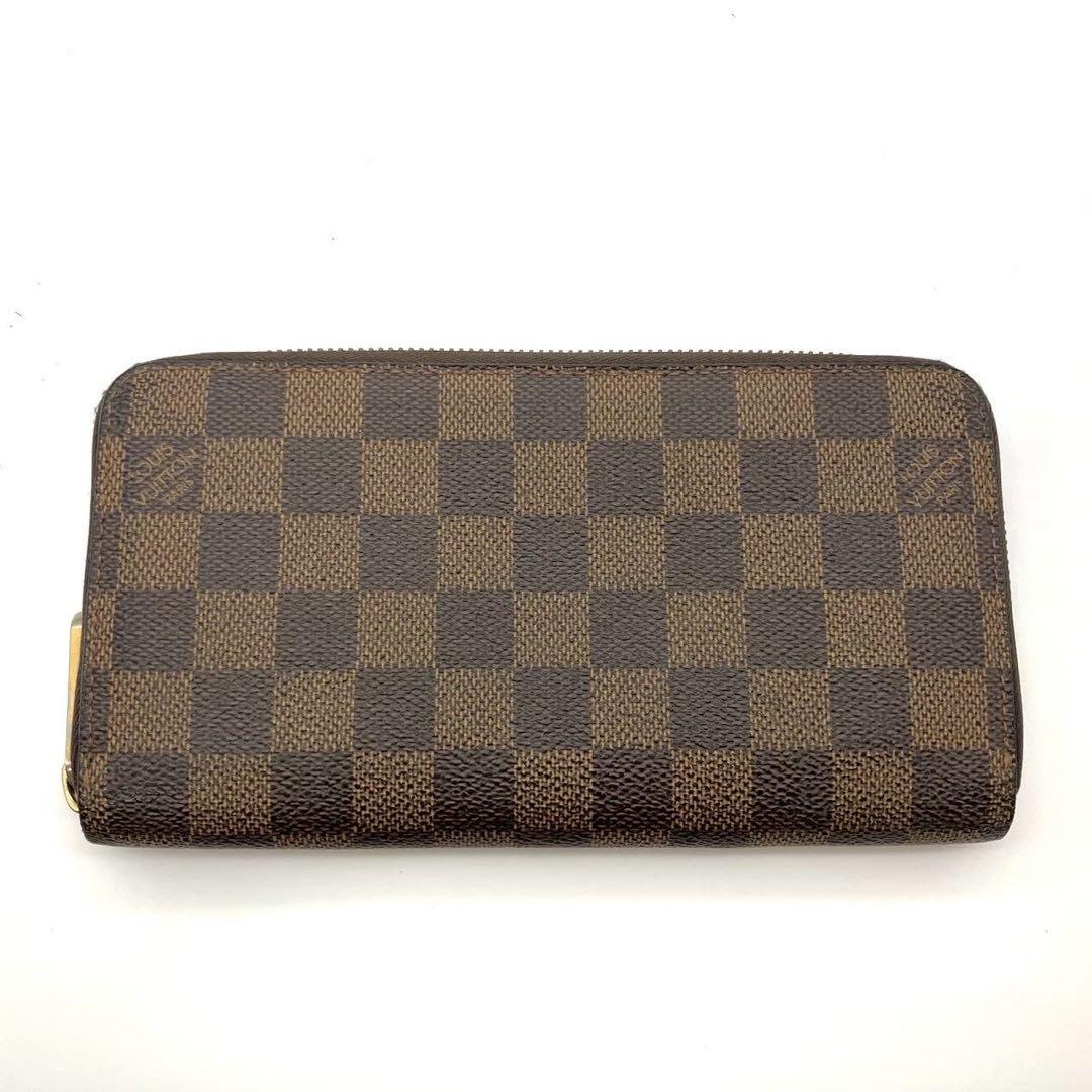 正規品 ルイヴィトン 長財布 ジッピーウォレット ダミエ エベヌ
