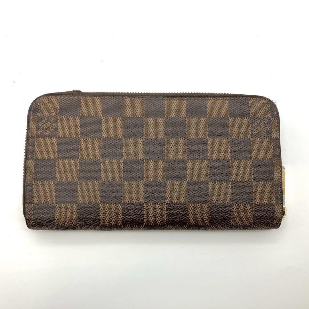 正規品 ルイヴィトン 長財布 ジッピーウォレット ダミエ エベヌ