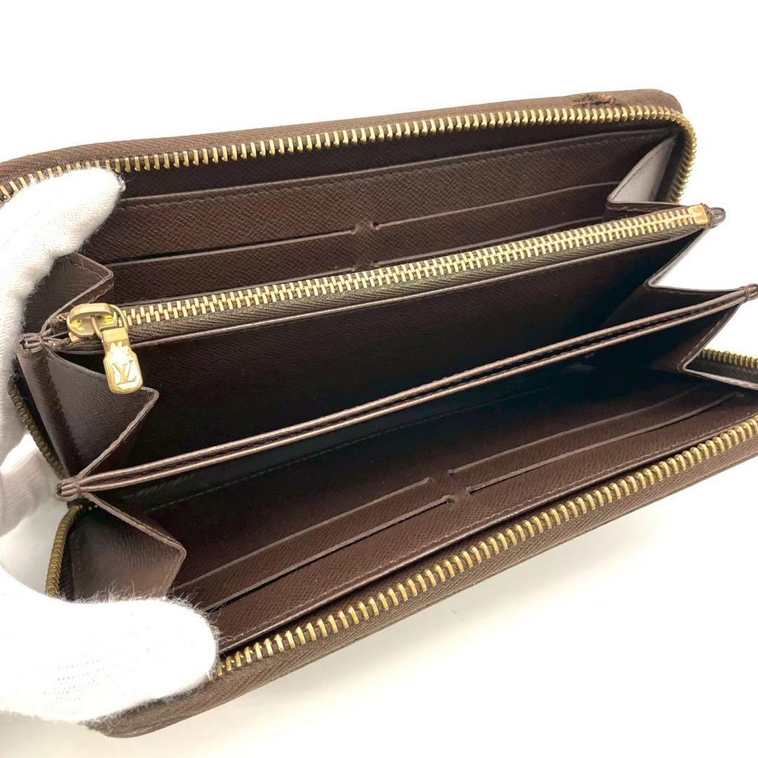 正規品 ルイヴィトン 長財布 ジッピーウォレット ダミエ エベヌ