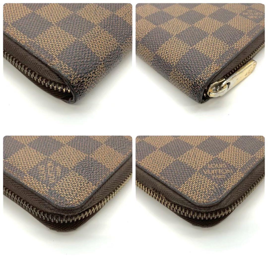 正規品 ルイヴィトン 長財布 ジッピーウォレット ダミエ エベヌ