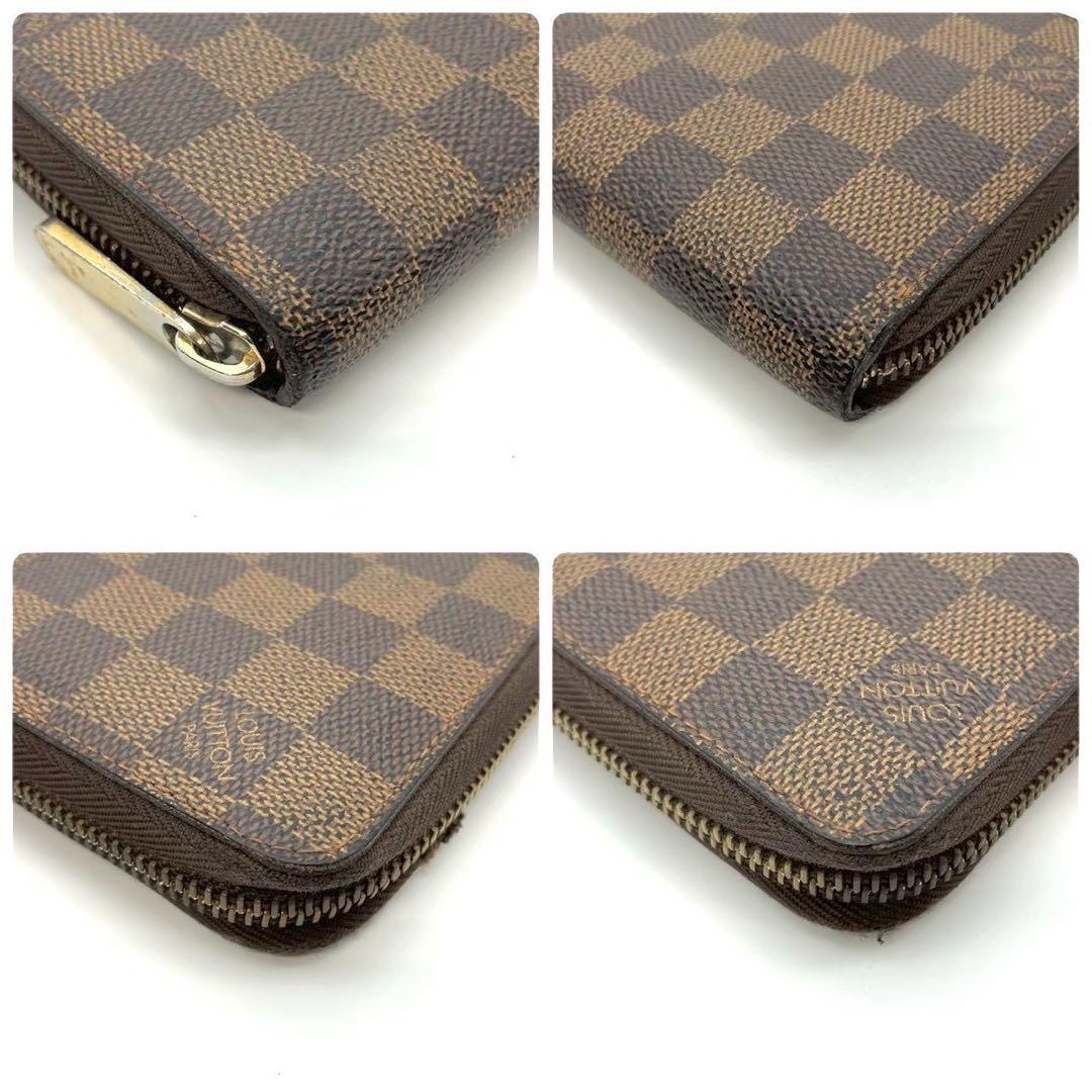 正規品 ルイヴィトン 長財布 ジッピーウォレット ダミエ エベヌ
