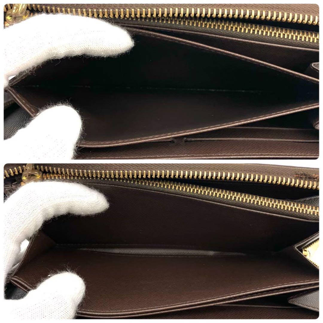 正規品 ルイヴィトン 長財布 ジッピーウォレット ダミエ エベヌ