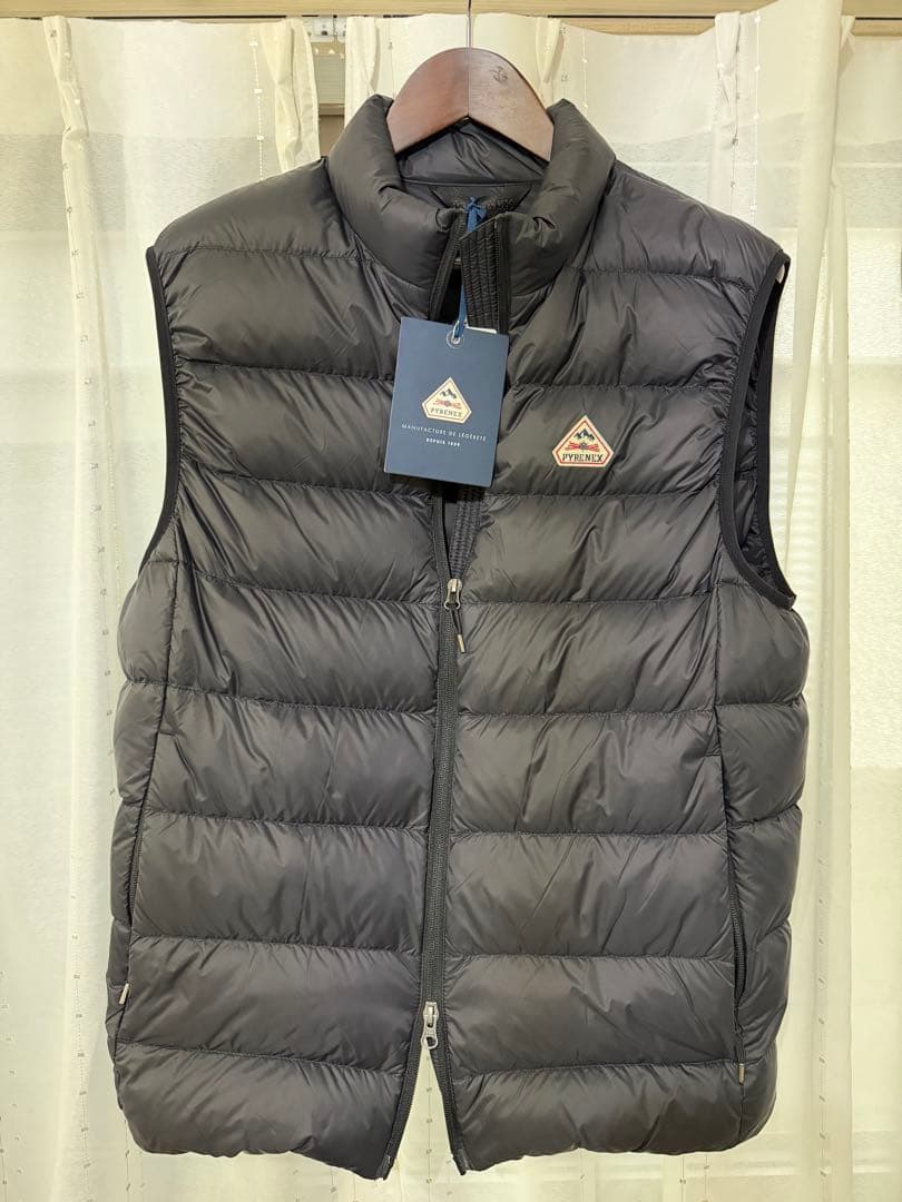 【極美品】PYRENEX ダウンベスト Lサイズ ブラック 付属品完備