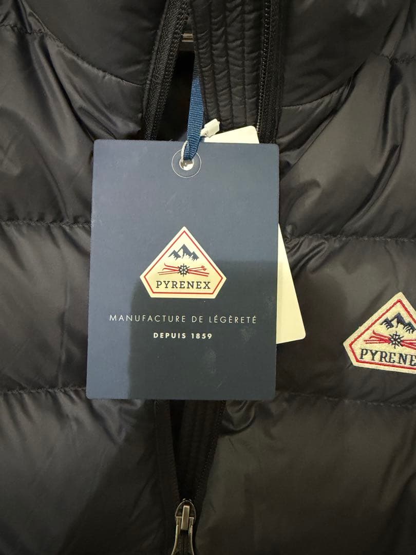 【極美品】PYRENEX ダウンベスト Lサイズ ブラック 付属品完備