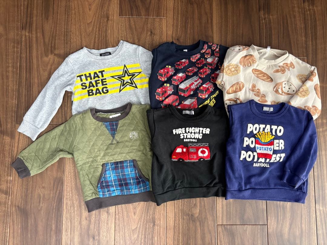 男の子100秋冬まとめ売り30点　baby doll他　A