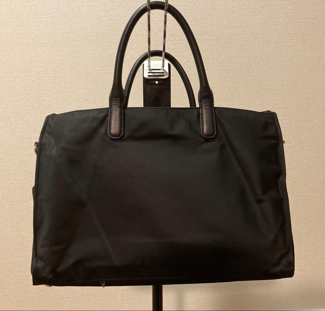 【美品】TUMI 2way ビジネスバッグ　 本革+ナイロン A4+PC可