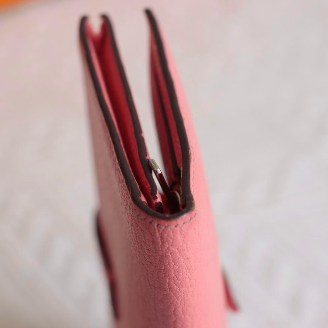 美品！Hermes エルメス　ベアンスフレ　ローズ　ピンク　長財布　ウォレット