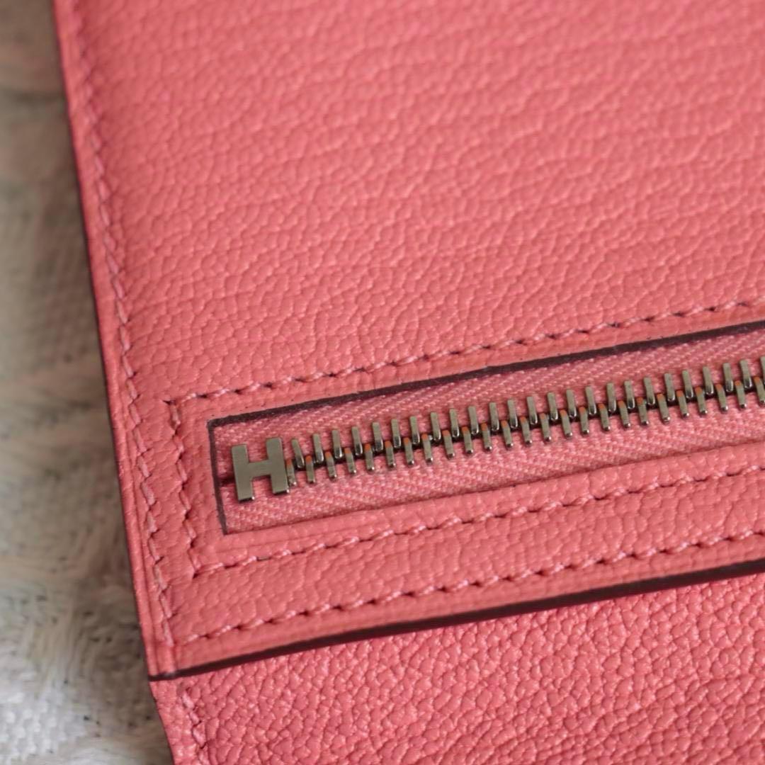 美品！Hermes エルメス　ベアンスフレ　ローズ　ピンク　長財布　ウォレット