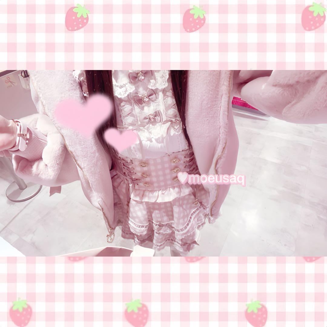 ♥リズリサ はしごリボンギンガムティアードスカパン♥