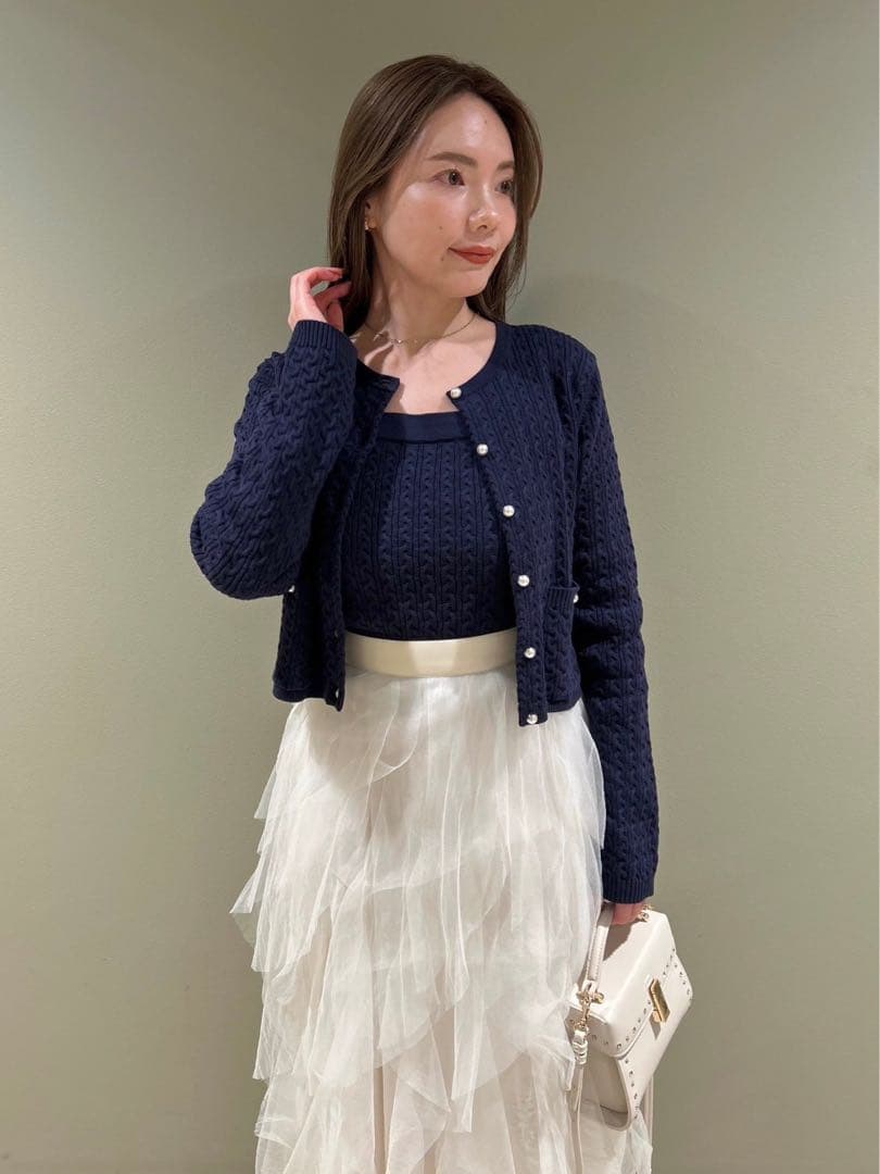 セルフォード　celford バリエーションニットアンサンブル 紺