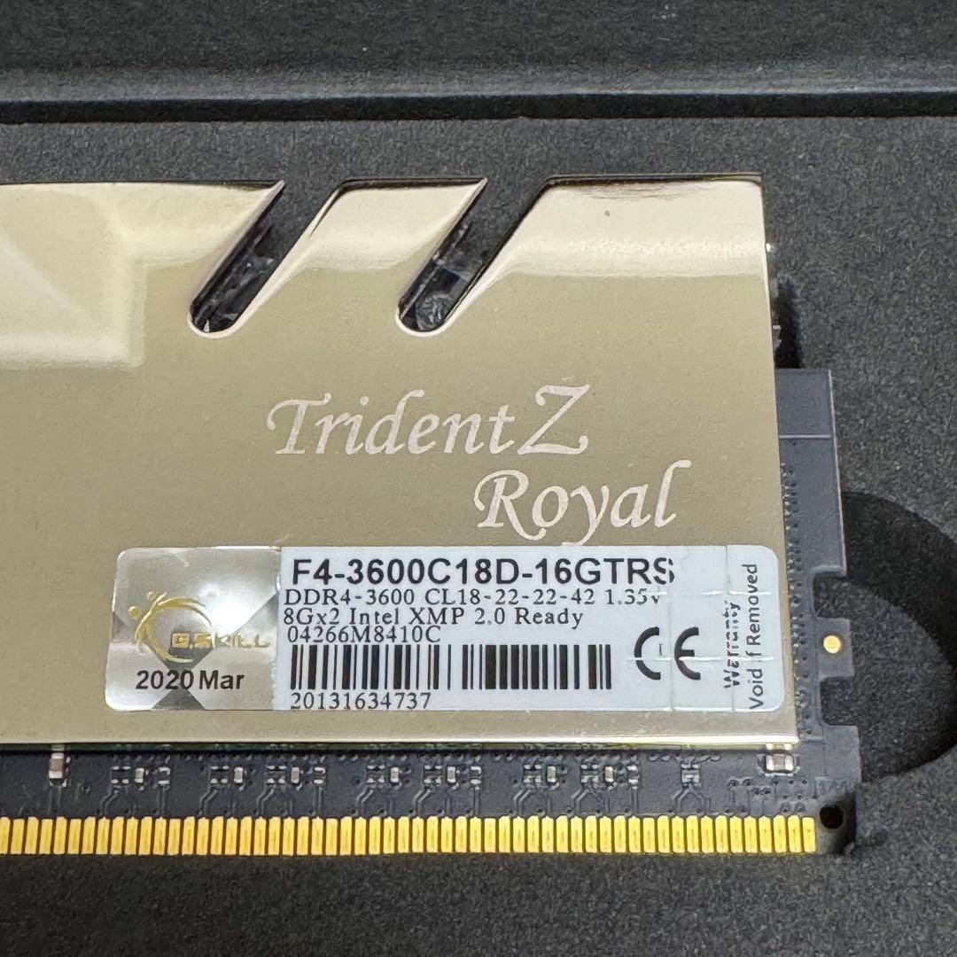 メモリー G.SKILL TridentZ  16GB DDR4 3600MHz