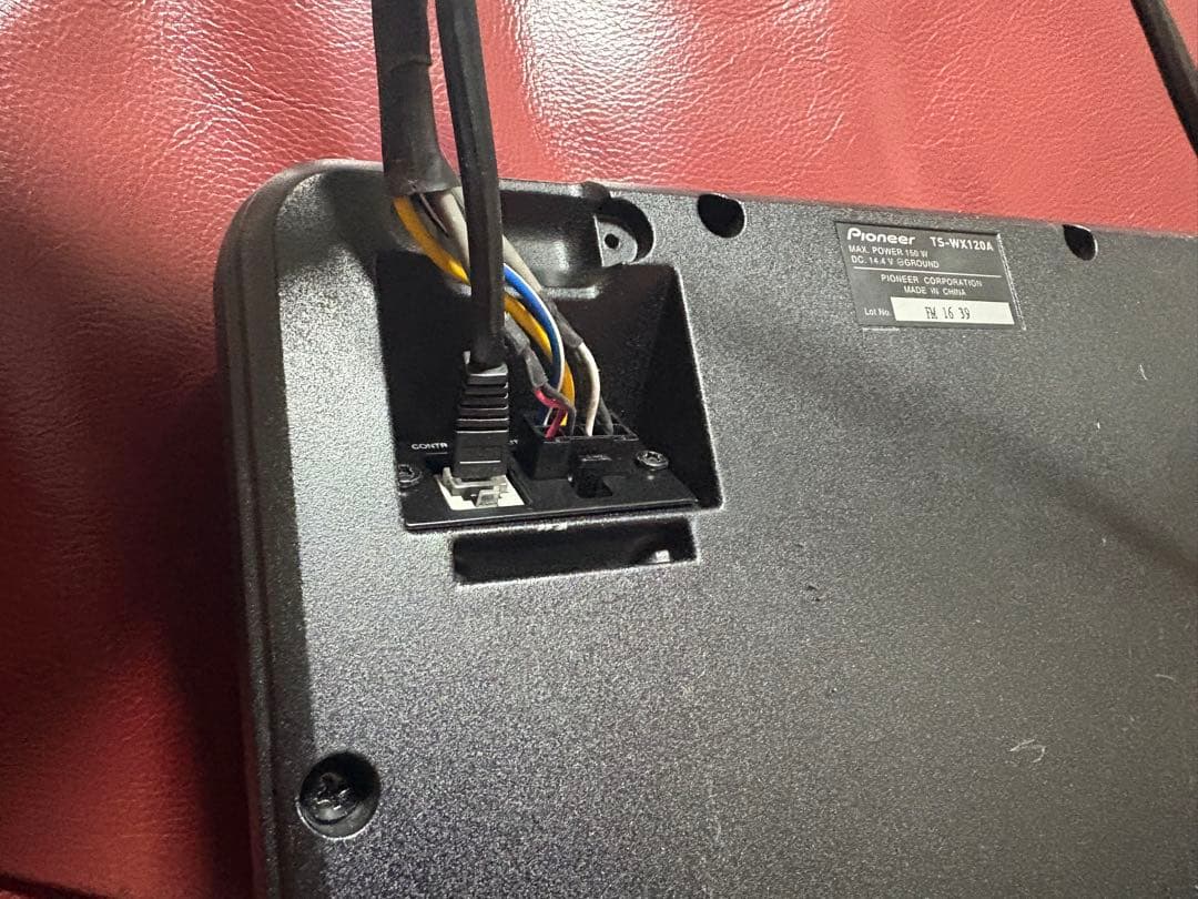 カロッツェリア サブウーファーcarrozzeria TS-WX120A