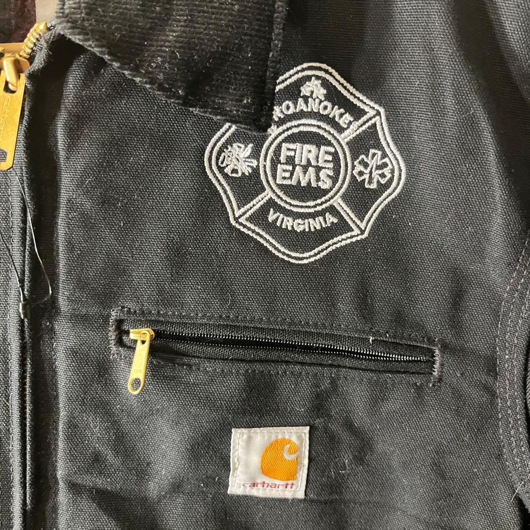 カーハート　デトロイト　ダック　ジャケット　usa ビンテージ　ブラック　黒　S