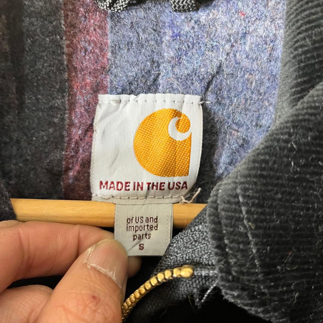 カーハート　デトロイト　ダック　ジャケット　usa ビンテージ　ブラック　黒　S