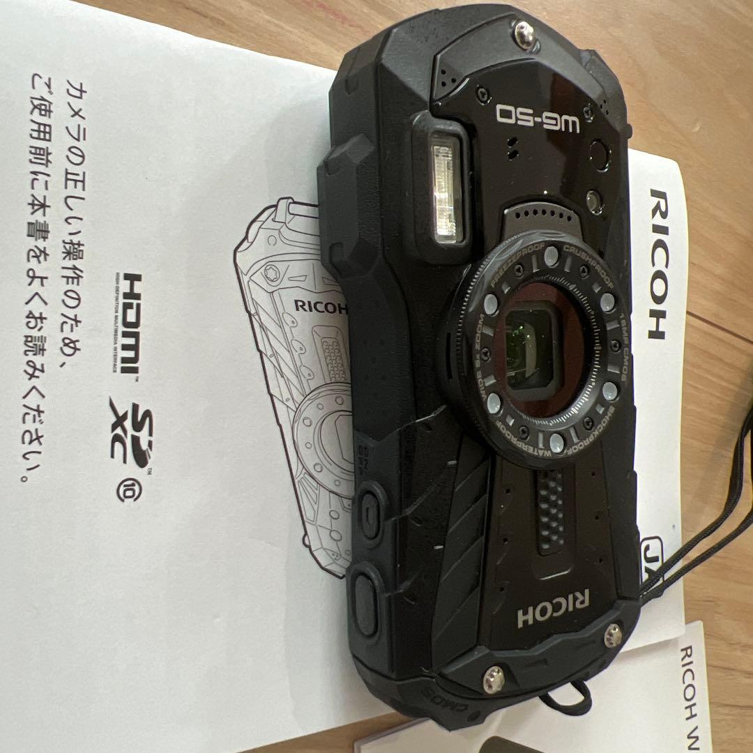 【ほぼ新品】RICOH WG-50 ブラック 本体